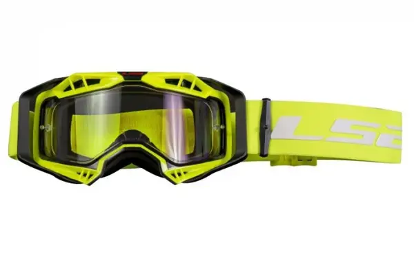 Ochelari LS2 cross enduro atv, culoare galben, lentila clara