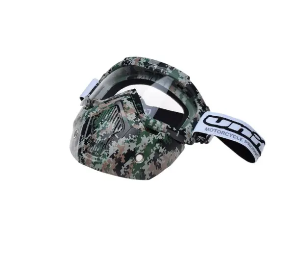 Ochelari motocross atv enduro Unit, model masca army, culoare rama army, lentila transparenta