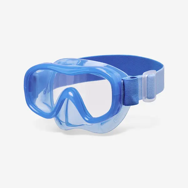 Ochelari scufundare anti-aburire 100 Confort Albastru Copii