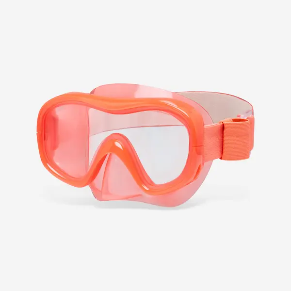 Ochelari scufundare anti-aburire 100 Mono Confort Roz oranj