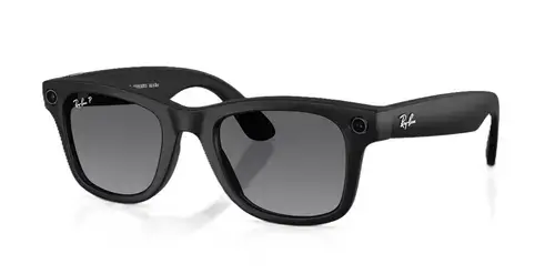 Ochelari Smart Ray-ban META Wayfarer Gen 2 RW4012 601ST3 50-22, Wi-Fi 6, Bluetooth, Aparat foto cu filmare, Asistent vocal, 32GB Flash, Lentile Gradient Polarizate Gri (Negru)