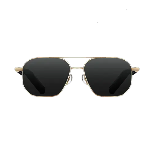 Ochelari Smart Xiaomi Mijia Smart Audio Glasses, Aviator, Bluetooth, Anulare zgomot, IP54, Android/iOS (Auriu)