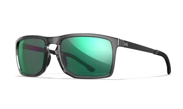 Ochelari WILEY X AXE CAPTIVATE™ Polarized Green Mirror Gloss Crystal Grey - Default Title