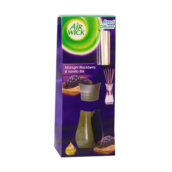 Odorizant Camera Air Wick Reed Diffuser Essential Oils Midnight Blackberry&Vanilla Silk, 25 ml