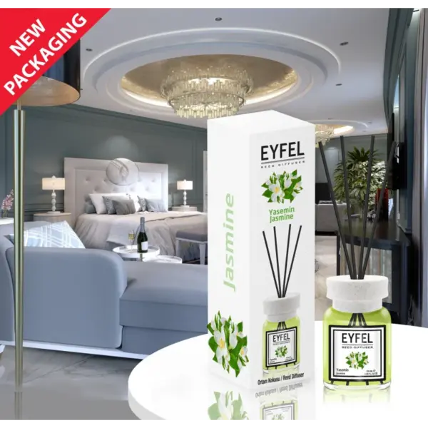 Odorizant camera cu betisoare, aroma de iasomie 120 ml,Eyfel