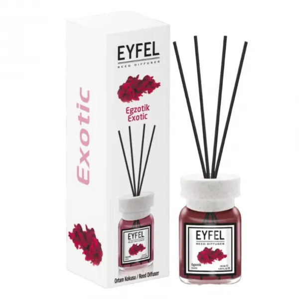 Odorizant camera cu betisoare, aroma exotic 120 ml,Eyfel