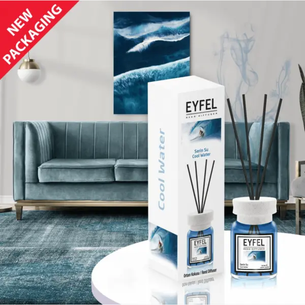 Odorizant camera cu betisoare, aroma ocean 120 ml,Eyfel