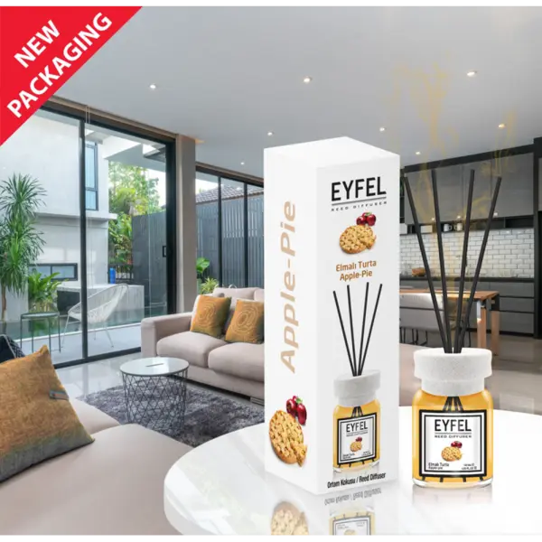 Odorizant camera cu betisoare, aroma placinta cu mere 120 ml,Eyfel