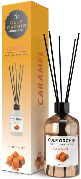 Odorizant cu bețișoare Gulf Orchid - Caramel, 110 ml