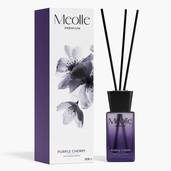 Odorizant cu bețișoare parfumate Purple Cherry 100 ml