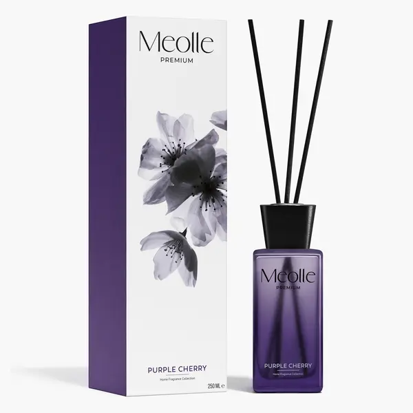 Odorizant cu bețișoare parfumate Purple Cherry 250 ml