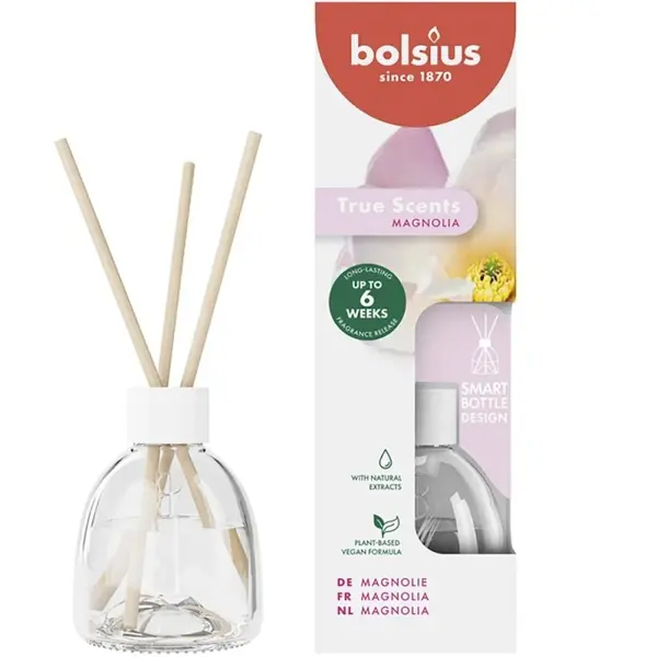 Odorizant Difuzor cu Betisoare pentru Casa, Magnolie, 60 ml, Bolsius