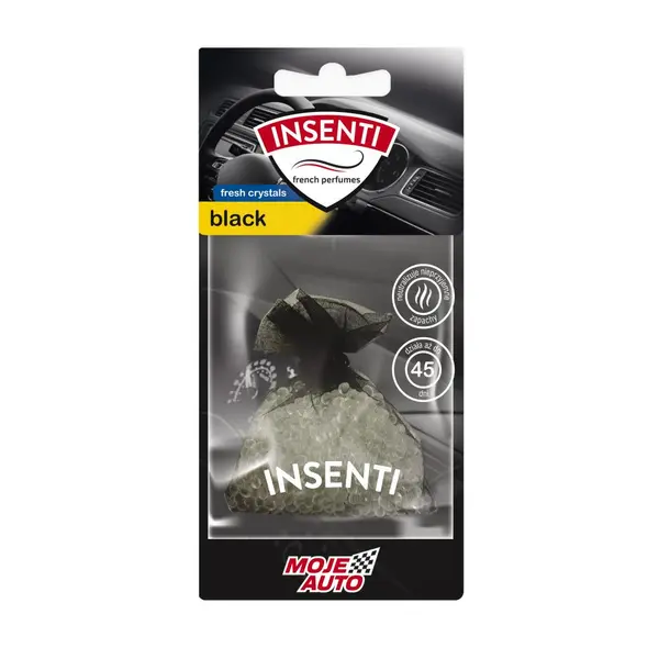 Odorizant saculet MOJE AUTO Fresh Crystals Black 20g
