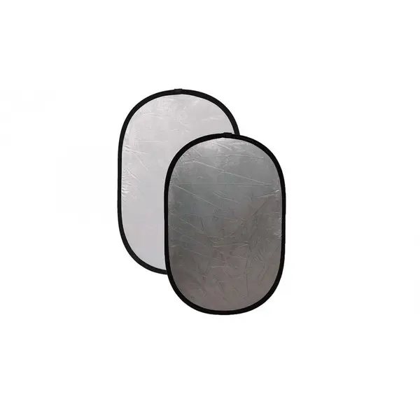OEM Blenda ovala 2in1 white-silver 120x180cm