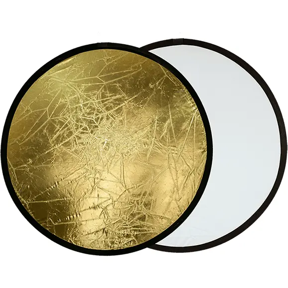 OEM Blenda rotunda 2in1 white-gold 80cm