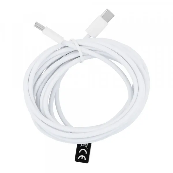 OEM Cablu Date si Incarcare USB-C - USB-C OEM HD26 Box, 30W, 3m, Alb