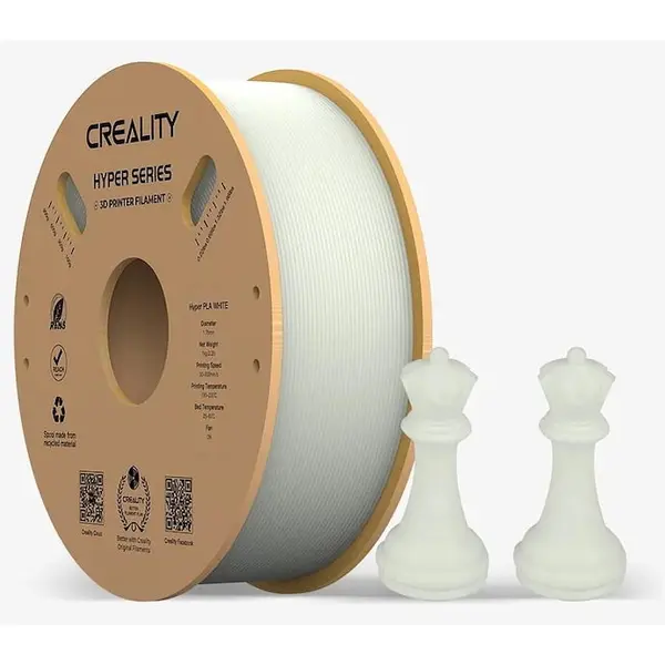 OEM Filament de imprimanta 3D Creality Hyper PLA, alb