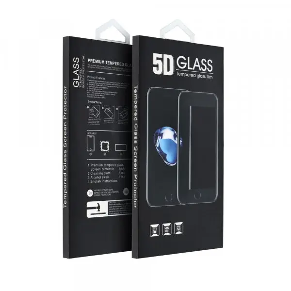 OEM Folie de protectie Ecran Matte OEM pentru Apple iPhone 17, Sticla Securizata, Full Glue, 5D, Neagra