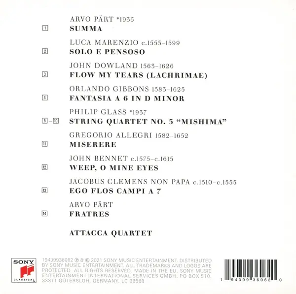 Of All Joys | Attacca Quartet