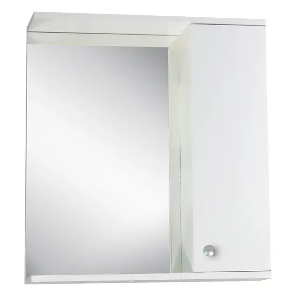 Oglinda baie cu dulap si polita Selena 60x70 cm alb