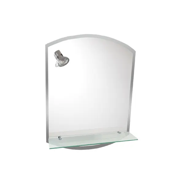 Oglinda baie cu polita si spot RO-8096 45x60 cm