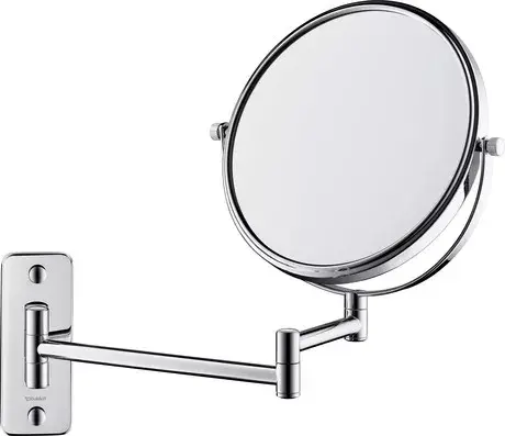 Oglinda cosmetica Duravit D-Code 0099121000, montare pe perete, 200 mm, metal, Crom lucios
