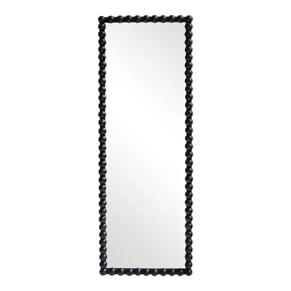 Oglinda cu lemn Ledalo, Pako World, Negru, 45x4.5x130 cm