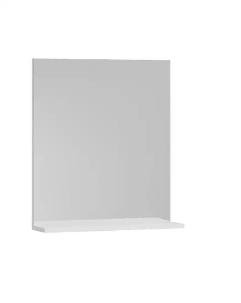 Oglinda cu polita, seria 055, alb, 60x68 cm