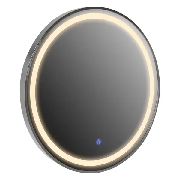 Oglinda de perete NIARO LED Ø60 CM - Grey