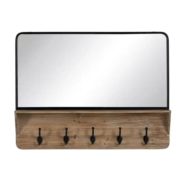 Oglinda de perete SCARIS 90 x 66 CM - Lemn