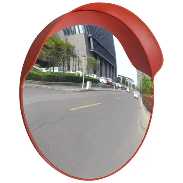 Oglinda de trafic convexa, portocaliu, 60 cm, plastic pc, de exterior