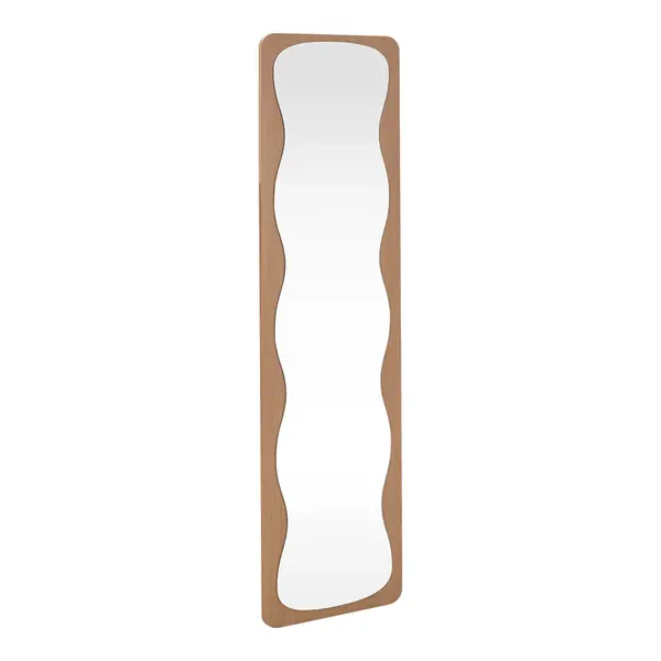 Oglinda decorativa Jenia, Natural - Nuc, 40x40x160 cm