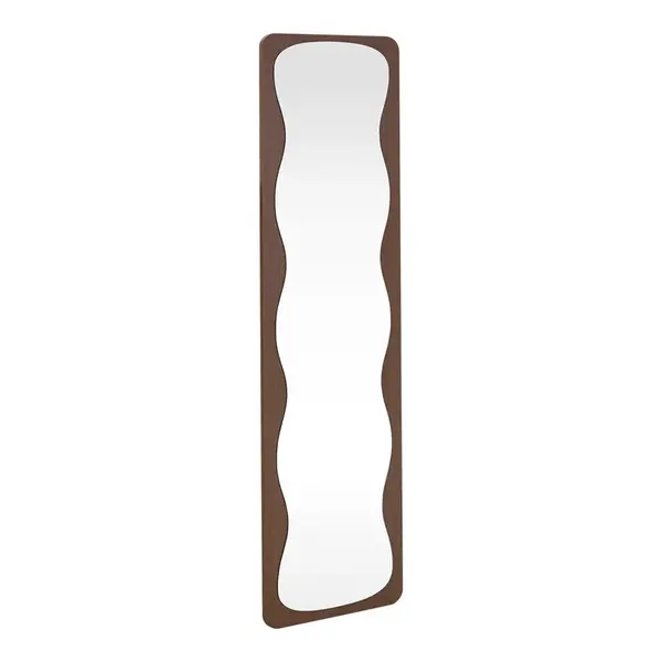 Oglinda decorativa Jenia, Natural - Nuc, 40x40x160 cm