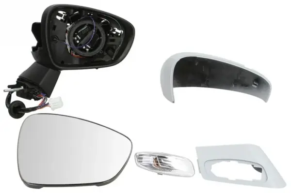 Oglinda dreapta electrica incalzita, crom, grunduita, pliabila electrica, cu senzor temperatura cu lumina CITROEN C4, DS4; DS DS4 intre 2009-2018