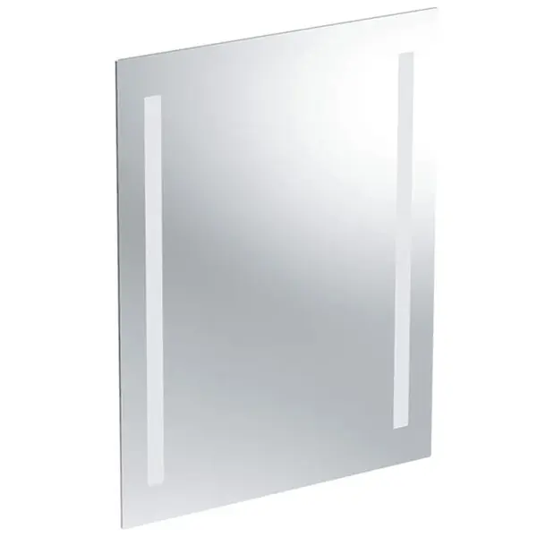 Oglinda dreptunghiulara 50 cm cu iluminare LED si dezaburire Geberit, Option Basic