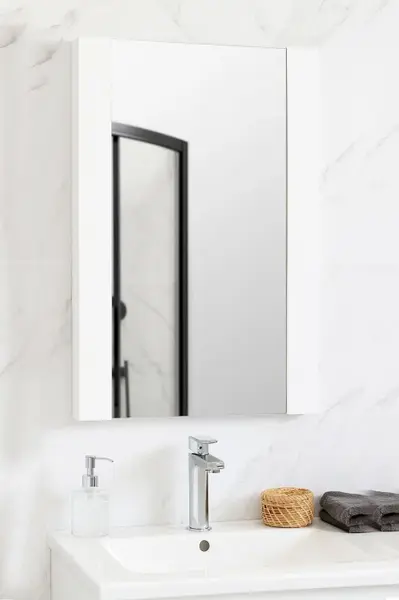 Oglinda ECO PROMO, alb, 45x68 cm