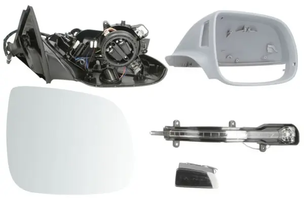Oglinda laterala Dreapta (electric Da, convexa, incalzita, in carcasa, pliabil electric) potrivit AUDI Q5 -12.13