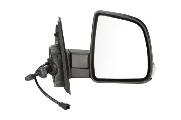 Oglinda laterala Dreapta mecanic, crom, cu senzor de temperatura potrivit OPEL COMBO TOUR, COMBO MINIVAN