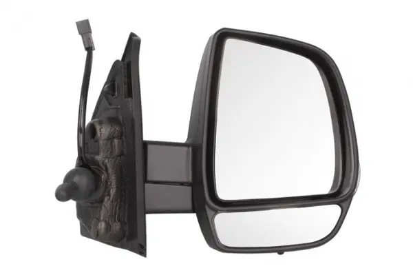 Oglinda laterala Dreapta mecanic, crom, cu senzor de temperatura potrivit OPEL COMBO TOUR, COMBO MINIVAN
