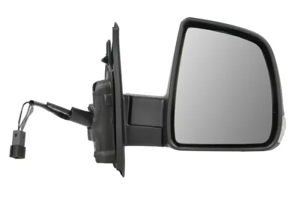 Oglinda laterala dreapta mecanica, convex, grund, cu senzor temperatura potrivit FIAT DOBLO II; OPEL COMBO D 09.14-12.22