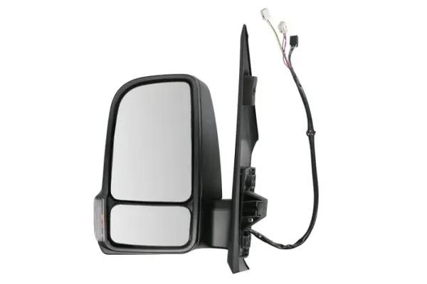 Oglinda laterala stanga electric, convex, cu incalzire, asistenta banda, scurt, rabatare electrica, semnalizator potrivit MERCEDES SPRINTER 907 910 eSprinter 06.18-