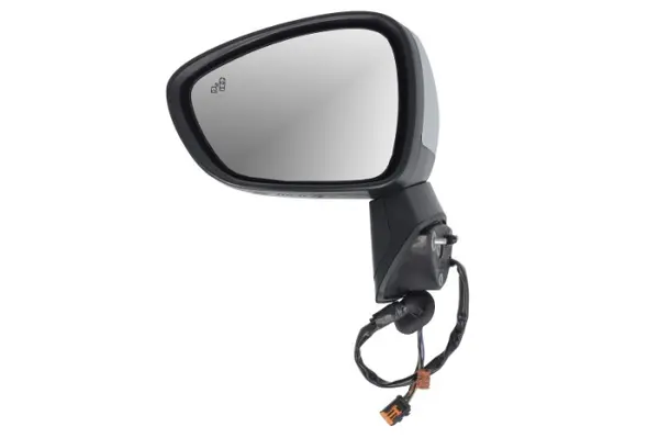 Oglinda laterala stanga electric, convex, cu incalzire, asistenta banda, grund, rabatare electrica potrivit OPEL CROSSLAND X 03.17-