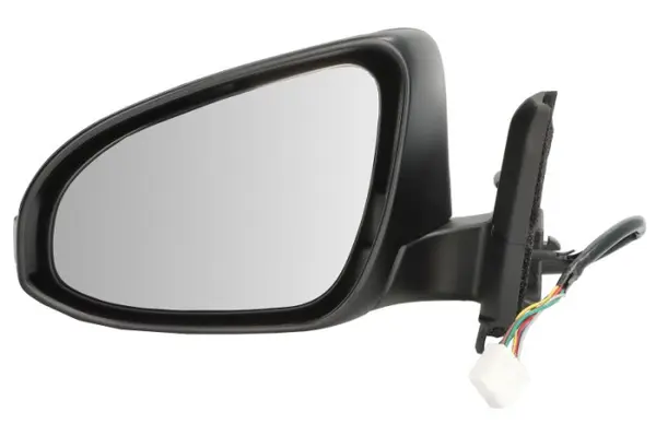 Oglinda laterala stanga electric, convex, cu incalzire, grund, rabatare electrica, semnalizator potrivit TOYOTA YARIS XP130 12.10-01.20