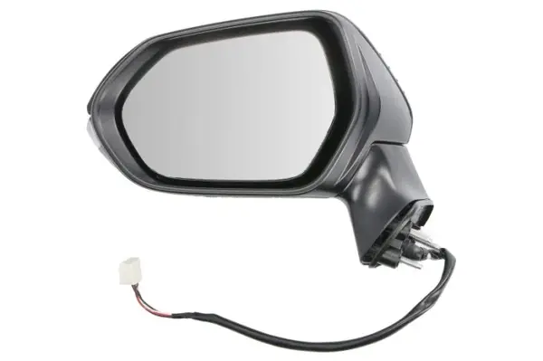 Oglinda laterala stanga electric, convex, cu incalzire, grund, semnalizator potrivit TOYOTA COROLLA E21, COROLLA SDN E21 03.18-