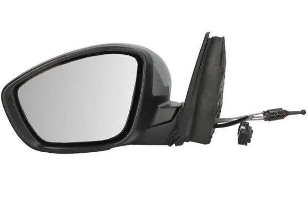 Oglinda laterala stanga (mecanica, convex, grunduit, cu semnalizator) potrivit OPEL CORSA F; PEUGEOT 208 II 05.19-