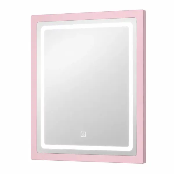 Oglinda LED pentru masuta de machiaj CRYSTAL - Pink