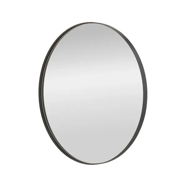 Oglinda Patina neagra ø70 cm