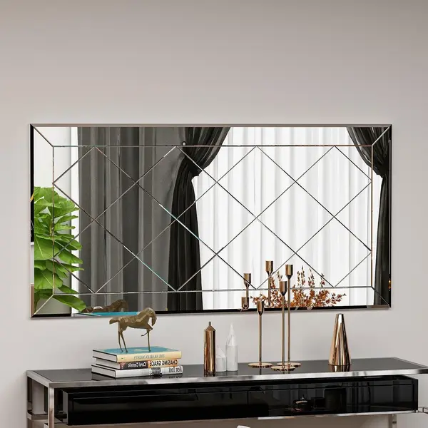 Oglindă Pauli - White, Alb, 60x120 cm