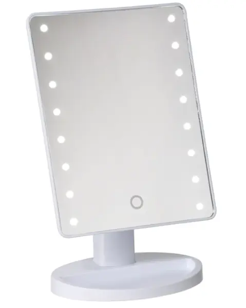Oglinda pentru machiaj LED, buton tactil