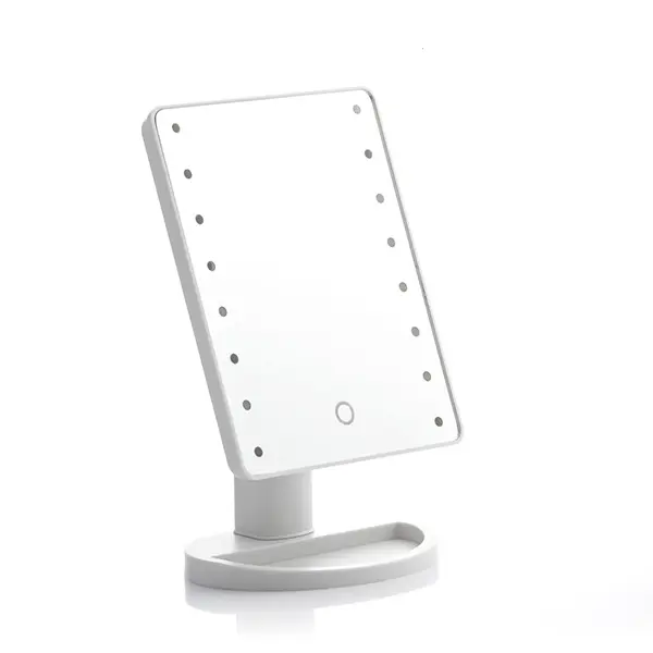 Oglinda pentru machiaj LED, buton tactil